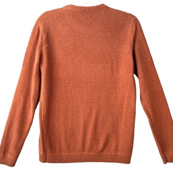 Frank and Oak Sweater Women's Size S Rust Orange - Picture 4 of 6